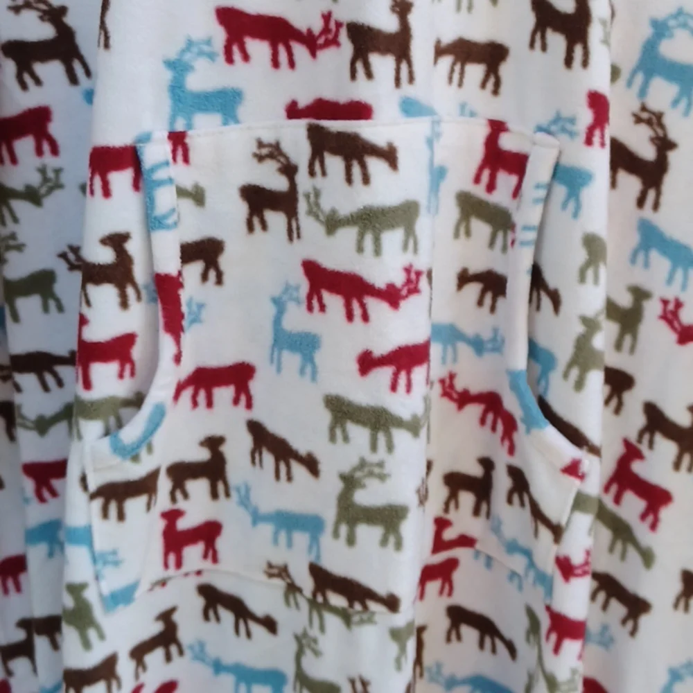 GANDER MOUNTAIN Hoodie Fleece Sleep Dress Sz XL - Picture 4 of 6